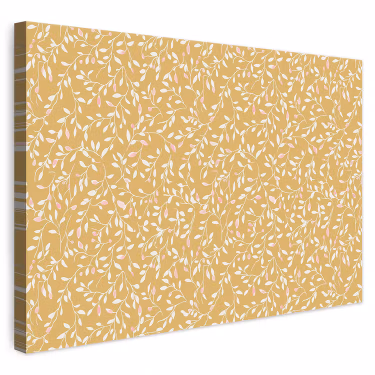 Takjes - Patroon - Oker canvas 2cm klein 34 -3d