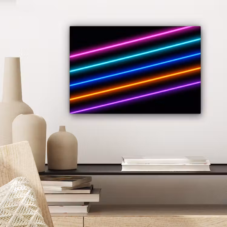 Esthetiek - Retro - Neon canvas 2cm klein -sfeer6