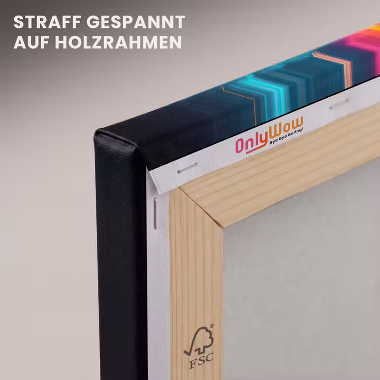 Astronaut - Neon - Gaming - Ruimte canvas 2cm klein -uniquesellingpoint_afwerking-onlywow_DE