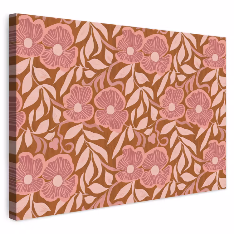 Sfeer - Bloemen - Roze canvas 2cm klein 34 -3d