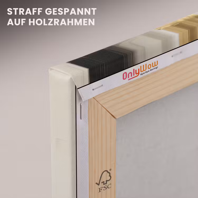 Ogen - Gezicht - Goud - Strepen canvas 2cm klein -uniquesellingpoint_afwerking-onlywow_DE