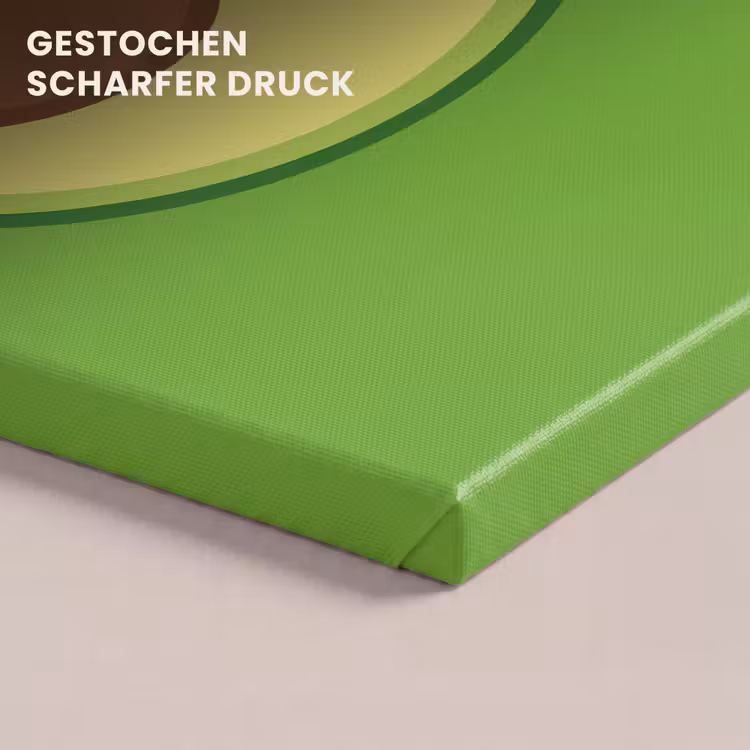 Avocado - Groen - Speels canvas 2cm klein -closeup_print_DE