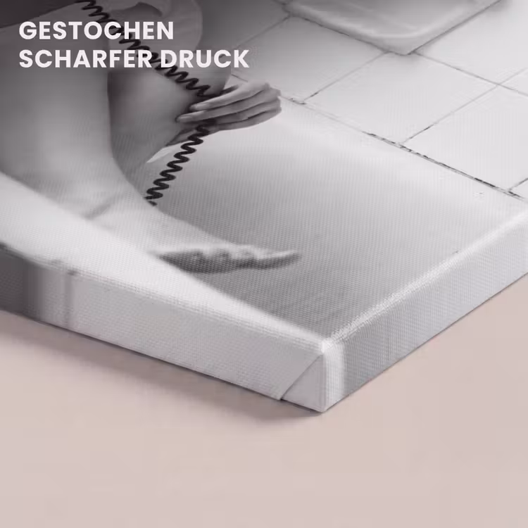 Bad - Vrouw - Zwart - Wit canvas 2cm klein -uniquesellingpoint_afwerking-onlywow_DE
