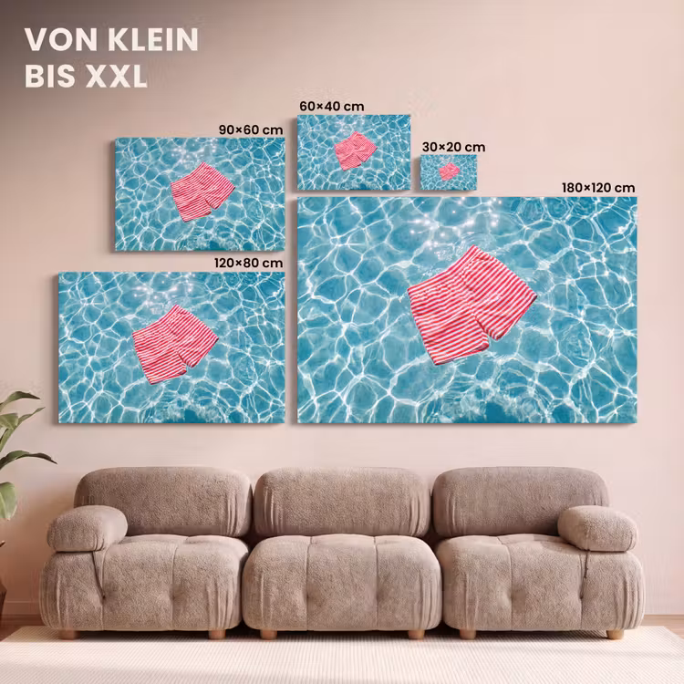 Zwemkleding - Gestreept - Water - Zomer - Rood-wit canvas 2cm klein -Xsfeer8_DE