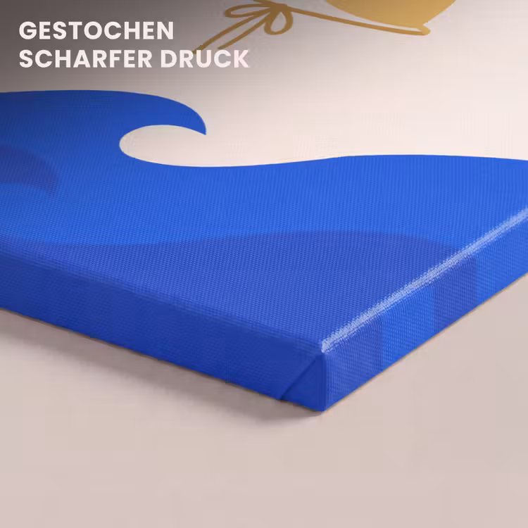 Zwemkleding - Zee - Zomer - Illustratie - Geel canvas 2cm klein -closeup_print_DE
