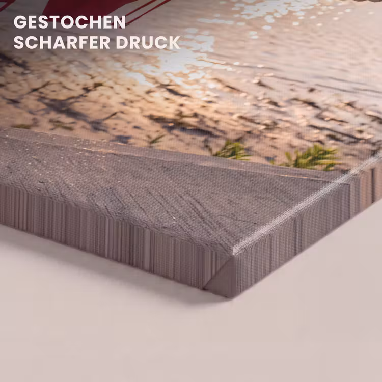 Badkleding - Rood - Zomer - Water - Zonsondergang canvas 2cm klein -closeup_print_DE