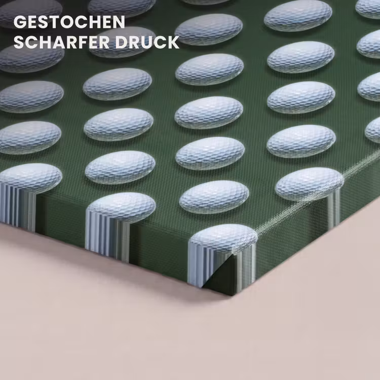 Ballen - Golf - Groen canvas 2cm klein 34 -closeup_print_DE