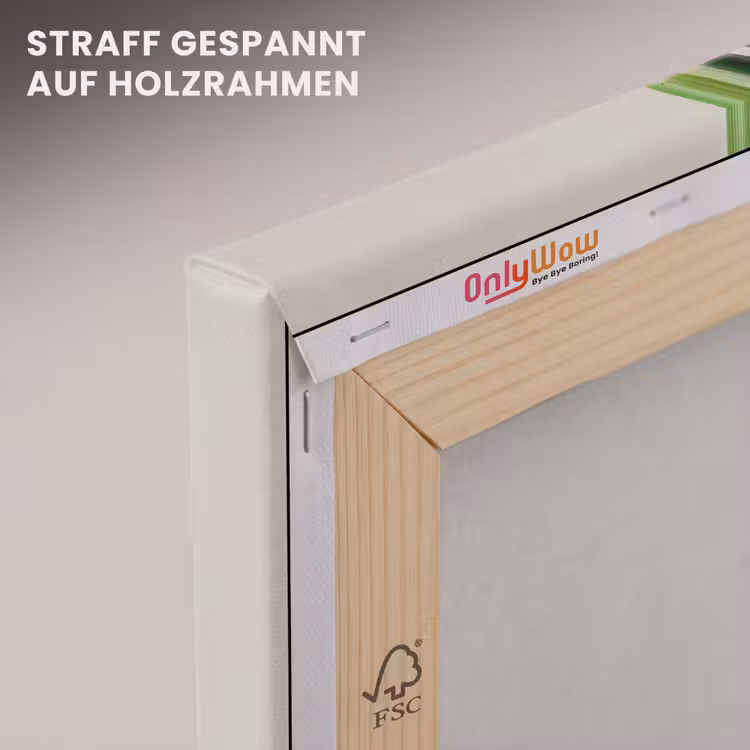 Bamboestengels - Sierlijk - Groen canvas 2cm klein -uniquesellingpoint_afwerking-onlywow_DE