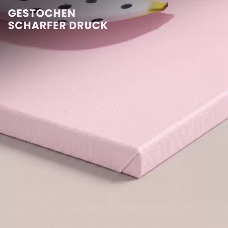 Banaan - Stippen - roze canvas 2cm klein -uniquesellingpoint_afwerking-onlywow_DE