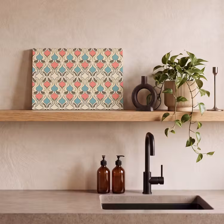 Barok - Retro - Kleurrijk canvas 2cm klein 34 -sfeer3