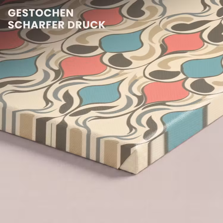 Barok - Retro - Kleurrijk canvas 2cm klein 34 -closeup_print_DE