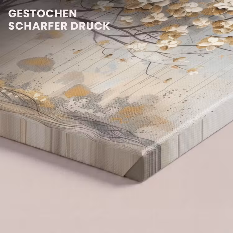 Boom - Beige - Goud - Verflook - Grijs canvas 2cm klein -closeup_print_DE