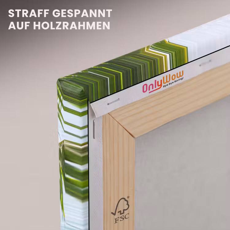 Boom - Bladeren - Water - Tropisch - Groen canvas 2cm klein -uniquesellingpoint_afwerking-onlywow_DE
