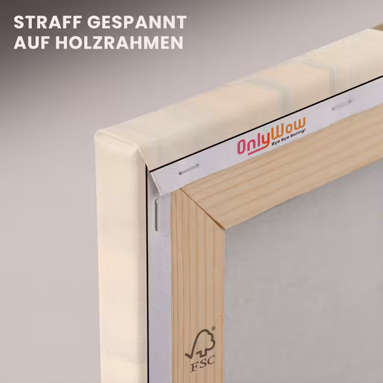 Boom - Vlakken - Takken - Kleurverloop canvas 2cm klein -uniquesellingpoint_afwerking-onlywow_DE