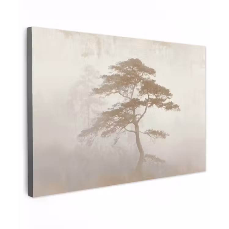 Boom - Oosterse stijl - Landschap canvas 2cm klein -z3d