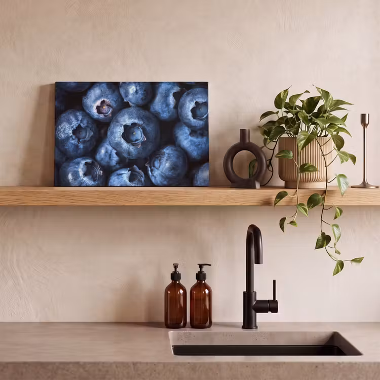 Bessen - Blauw - Fruit canvas 2cm klein -sfeer3