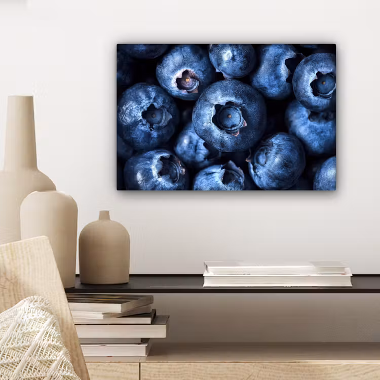 Bessen - Blauw - Fruit canvas 2cm klein -closeup_print_DE