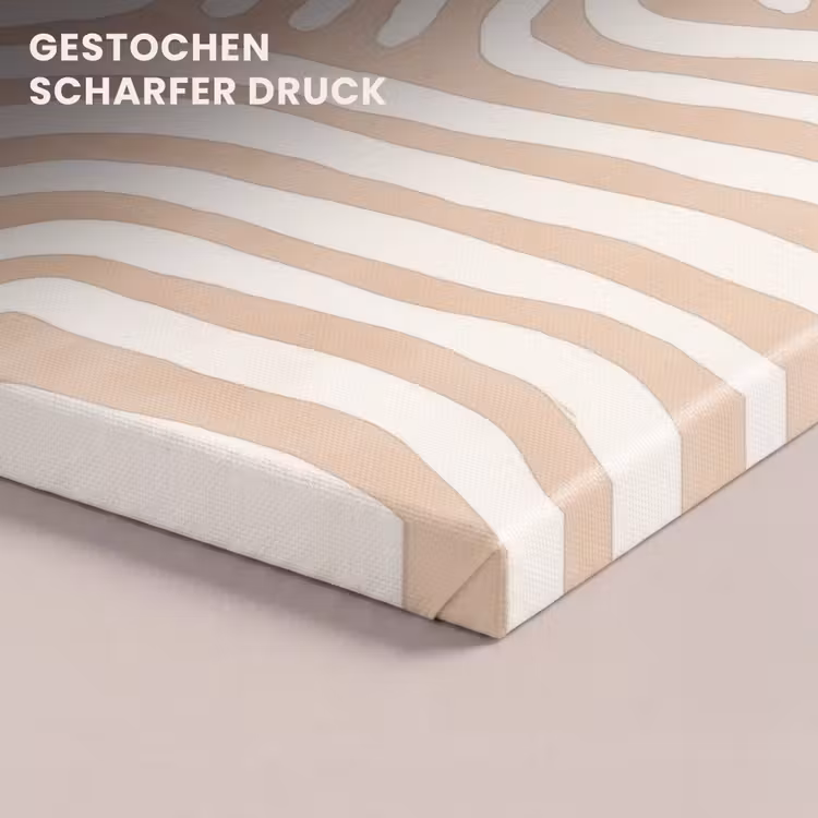 Beige - Aardspatroon canvas 2cm klein -closeup_print_DE