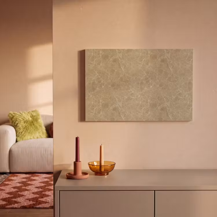 Beige - Marmer - Witte aders canvas 2cm klein 34 -sfeer1