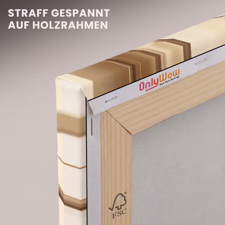 Beige - Paastak - Eieren canvas 2cm klein -uniquesellingpoint_afwerking-onlywow_DE