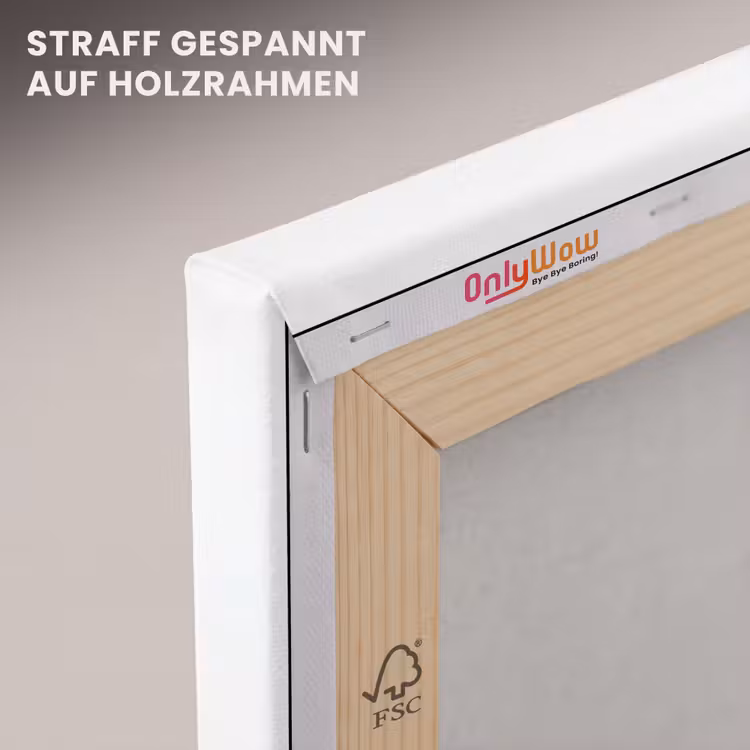 Benen - Hakken - Glas - Zwart - Wit - Speels canvas 2cm klein -uniquesellingpoint_afwerking-onlywow_DE