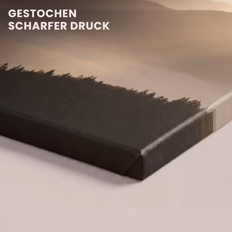 Bergen - Mist - Zonnestralen canvas 2cm klein -uniquesellingpoint_afwerking-onlywow_DE