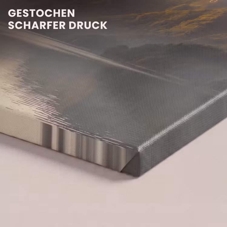 Bergen - Water - Mist - Natuur - Landschap canvas 2cm klein -closeup_print_DE