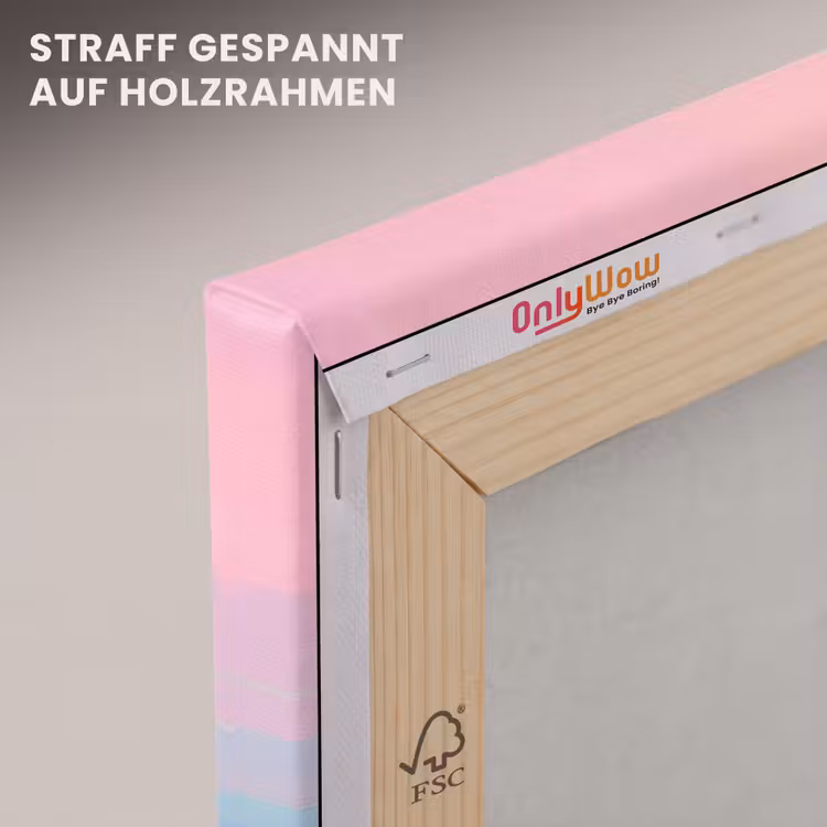 Bergtoppen - Wolken - Dromerig canvas 2cm klein -uniquesellingpoint_afwerking-onlywow_DE