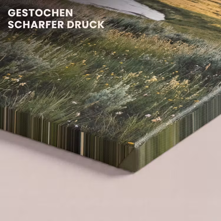 Berglandschap - Rivier - Bos canvas 2cm klein -closeup_print_DE