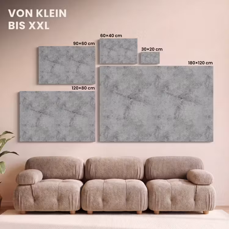 Beton - Grijs - Patronen canvas 2cm klein 34 -Xsfeer8_DE