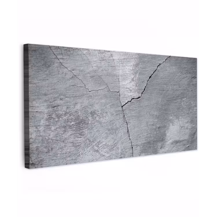 Beton - Grijs - Scheur canvas 2cm xxl -zkaufland3d
