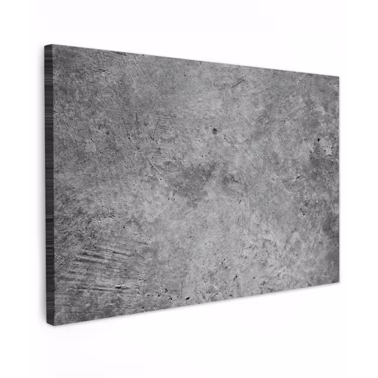 Beton - Leisteen - Grijs -Betonstructuur canvas 2cm klein -z3d