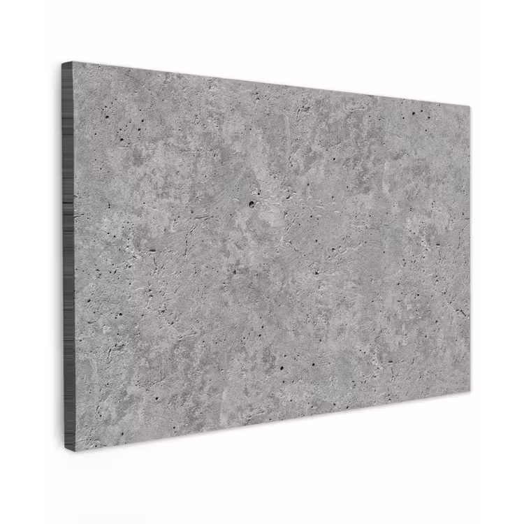 Beton - Leisteen - Grijs - Betonstructuur canvas 2cm klein -z3d