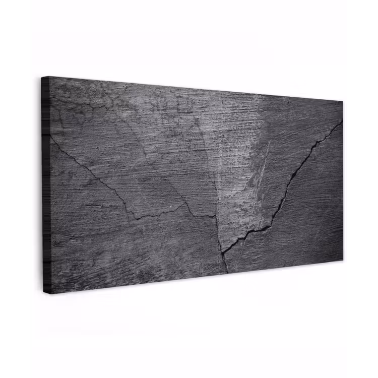 Beton - Zwart - Scheur canvas 2cm xxl -zkaufland3d