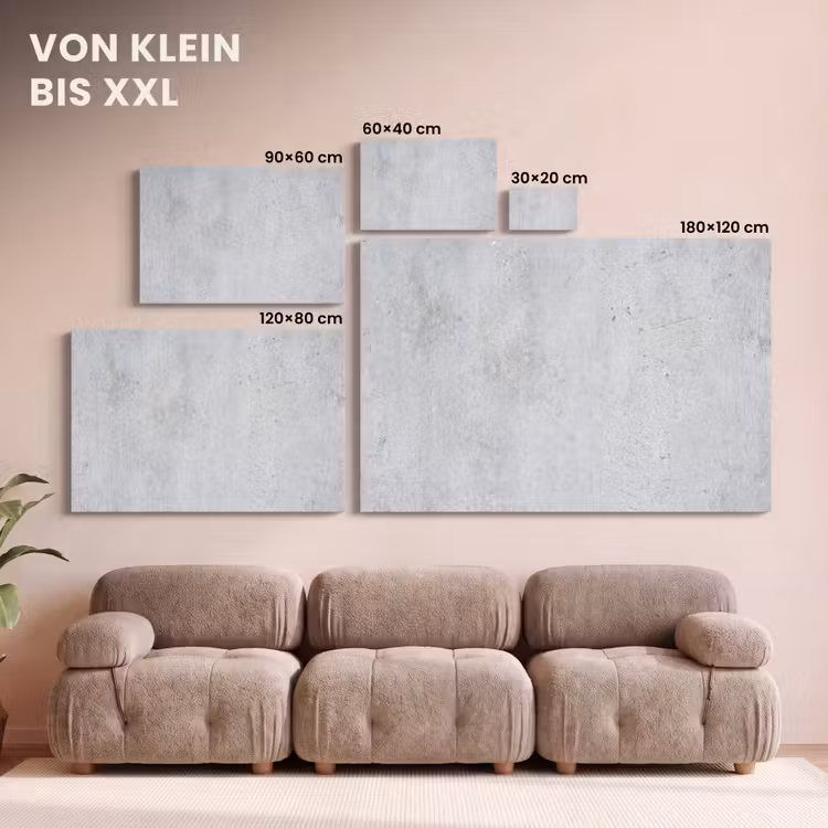 Beton - Textuur - Achtergrond - Grijs - Industrieel canvas 2cm klein -Xsfeer8_DE