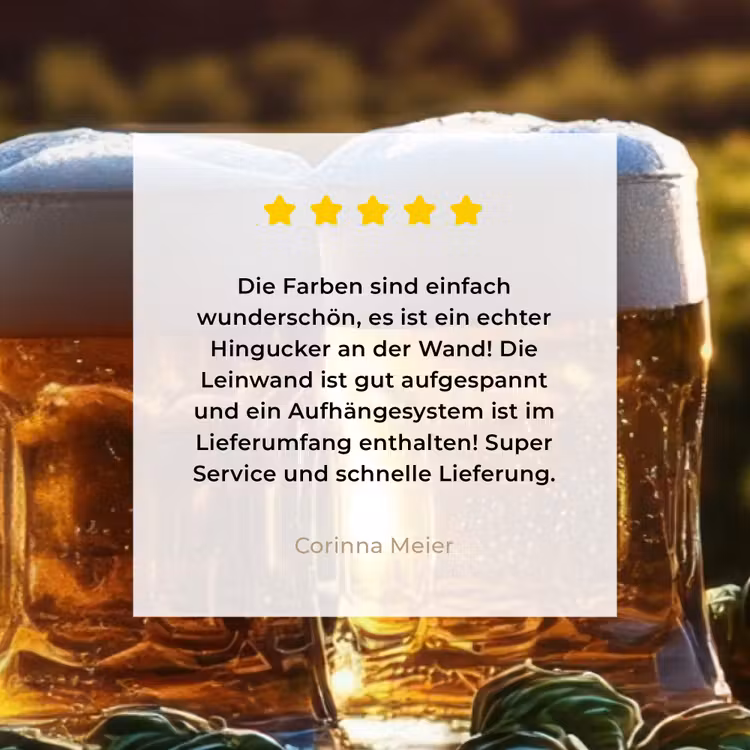Bier - Hop - Landschap canvas 2cm klein -sfeer3