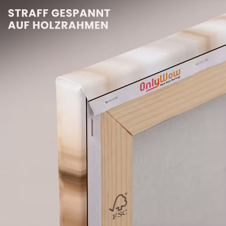Schermbloem - Droogbloem - Winter - Beige - Minimalistisch canvas 2cm klein -uniquesellingpoint_afwerking-onlywow_DE