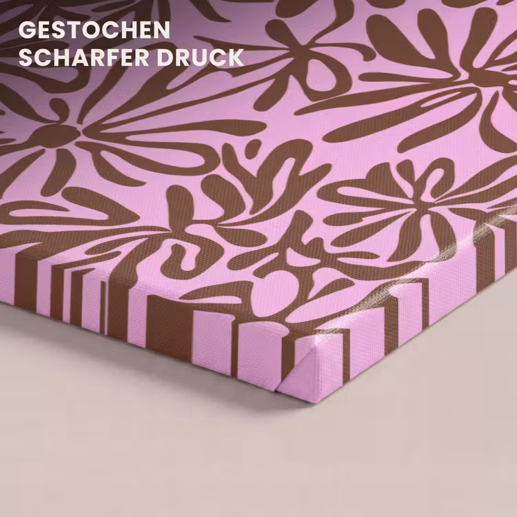 Organisch - Patroon - Roze canvas 2cm klein 34 -closeup_print_DE