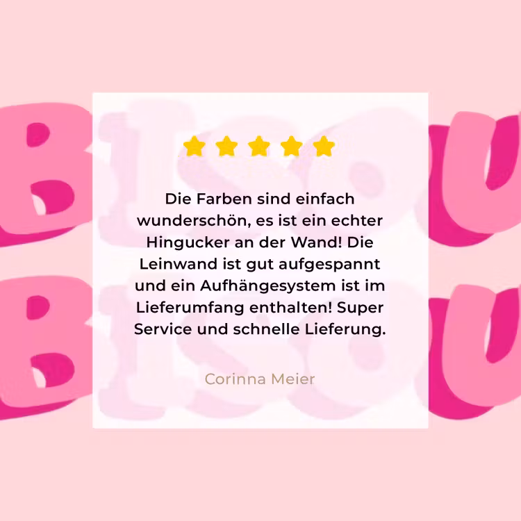 Bisou - Roze - Dikke letters canvas 2cm klein -sfeer3