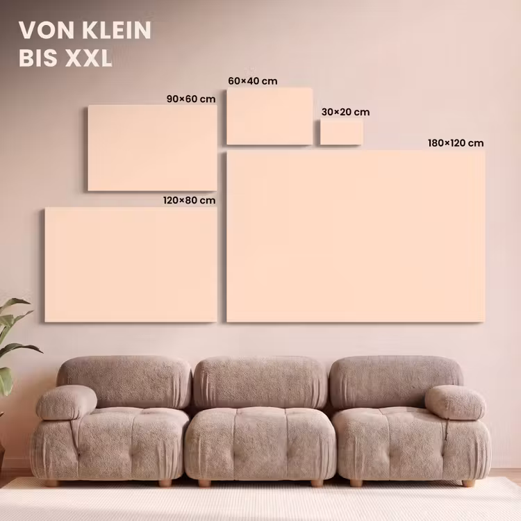 Pale - Peach - Nude canvas 2cm klein 34 -Xsfeer8_DE