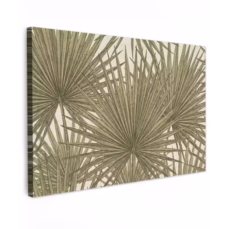 Blad - Tropisch - Patroon - Natuur - Groen canvas 2cm klein -z3d
