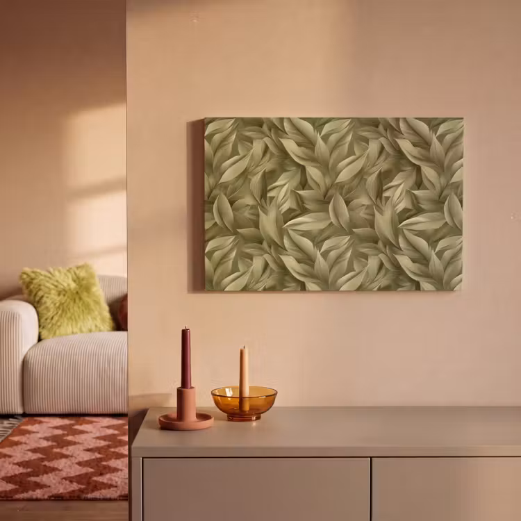 Bladeren - Modern - Groen canvas 2cm klein 34 -sfeer1