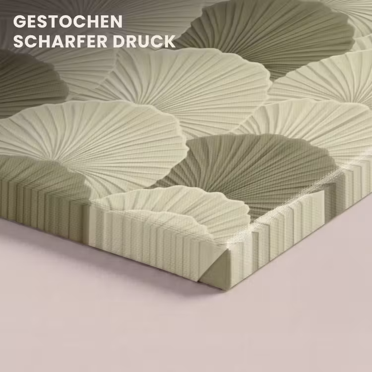 Bladeren - Structuur - Groen canvas 2cm klein 34 -closeup_print_DE