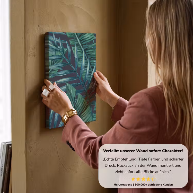 Bladeren - Tropical - Jungle canvas 2cm klein -z3d