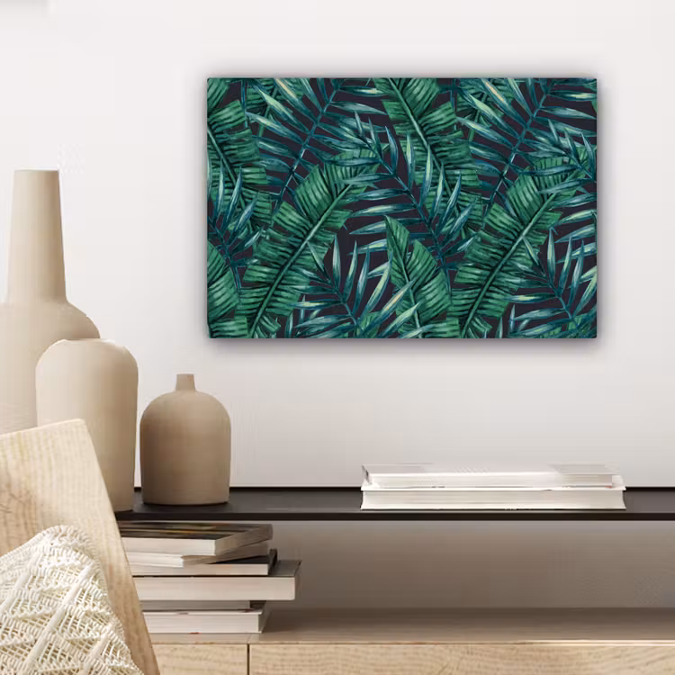 Bladeren - Tropical - Jungle canvas 2cm klein -closeup_print_DE