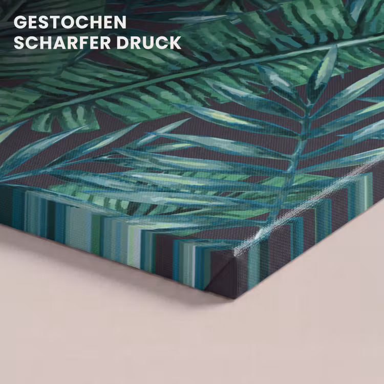 Bladeren - Tropisch - Jungle - Natuur canvas 2cm klein -closeup_print_DE