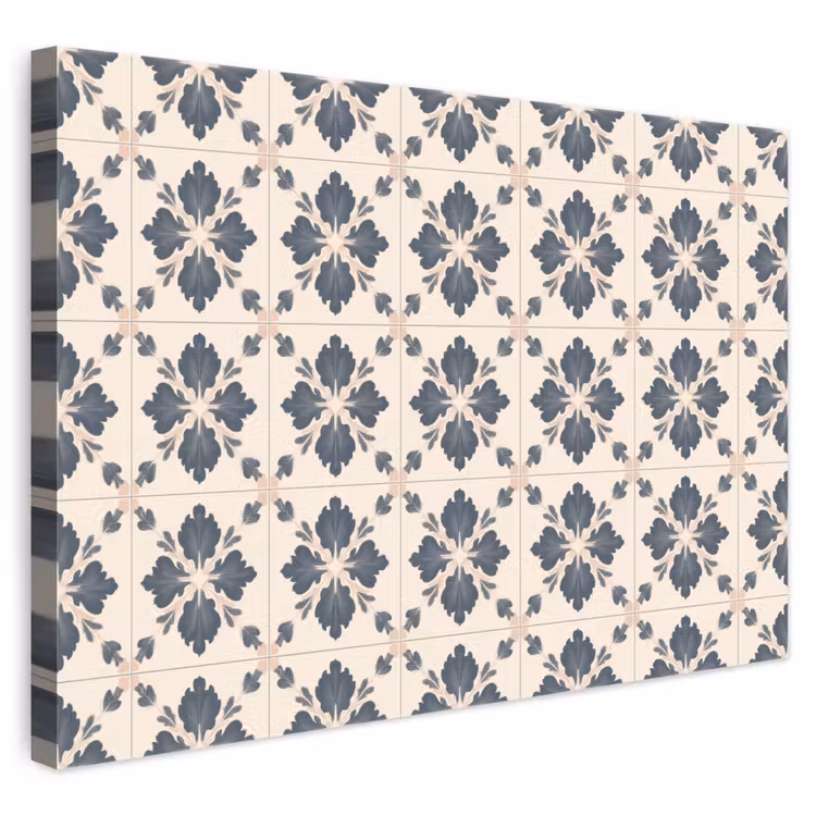 Bladvorm - Klassiek - Kleurrijk canvas 2cm klein 34 -3d