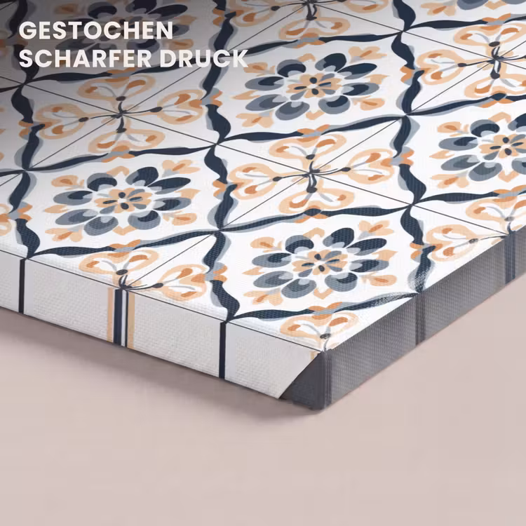 Bladvorm - Patroon - Kleurrijk canvas 2cm klein 34 -closeup_print_DE