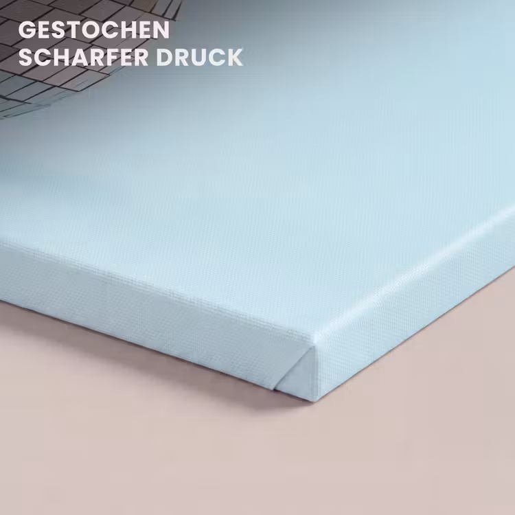 Blauw - Ananas - Disco - Discobal canvas 2cm klein -uniquesellingpoint_afwerking-onlywow_DE