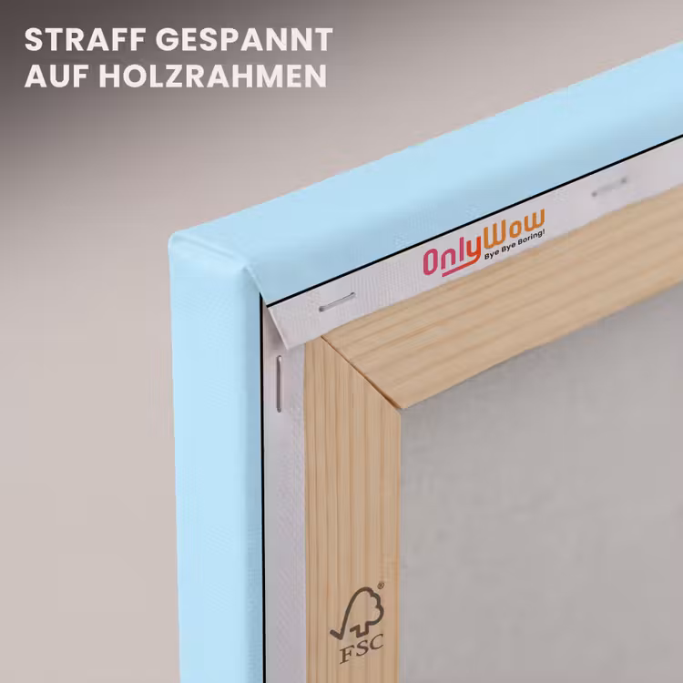 Blauw - Oranje - Tekst canvas 2cm klein -uniquesellingpoint_afwerking-onlywow_DE